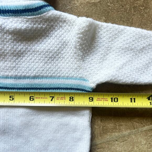 Vtg A Little Angel Toddler Sweater 6-9 Month Rabbit Hooded Cottage Dainty Winter - Picture 6 of 7